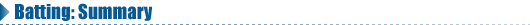 Batting: Summary